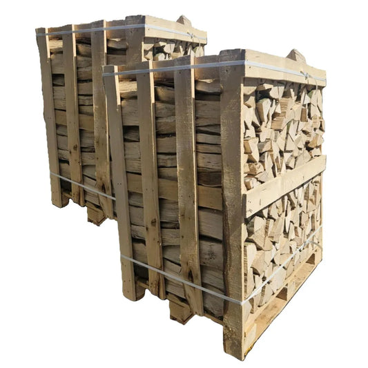 Buchen-Kaminholz 25 cm ofenfertig, kammergetrocknet – 2 Raummeter (2 Kisten)