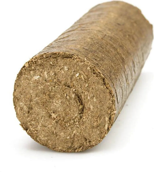 Premium Hartholzbriketts rund NESTRO Palette 960 kg – 96 Packungen à 10 kg