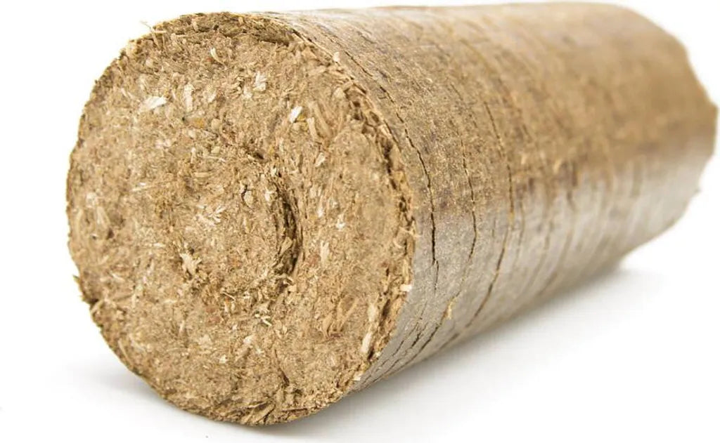Premium Hartholzbriketts rund NESTRO Palette 960 kg – 96 Packungen à 10 kg