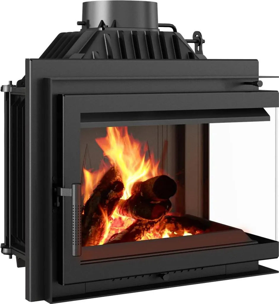 Kratki Simple Rechts 8 kW Eck-Kamineinsatz Ø 200 Zubehör (EEK A)