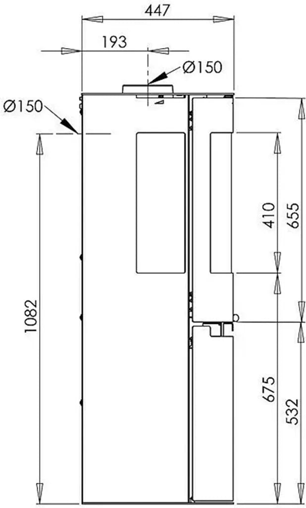 Aduro 9.5 Kaminofen Stahl schwarz 6 kW – 3 Sichtscheiben, Aduro-Tronic & BImSchV 2