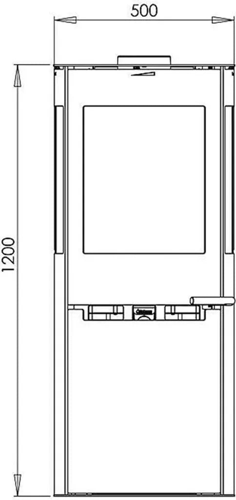 Aduro 9.5 Kaminofen Stahl schwarz 6 kW – 3 Sichtscheiben, Aduro-Tronic & BImSchV 2